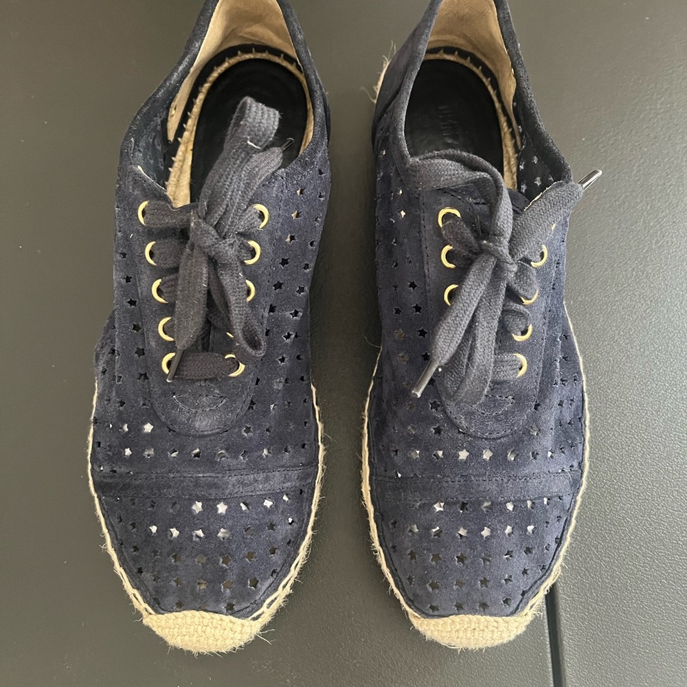 Jimmy Choo Beige Rubber Sole Espadrille Sneaker